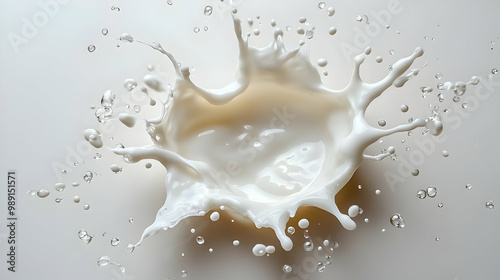 Milk Splashing, Creating a Beautiful White Crown