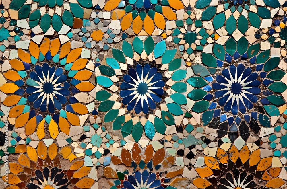 Moroccan Islamic Geometric Mosaic Tile Pattern Moroccan Islamic Geometric Mosaic Tile Pattern
