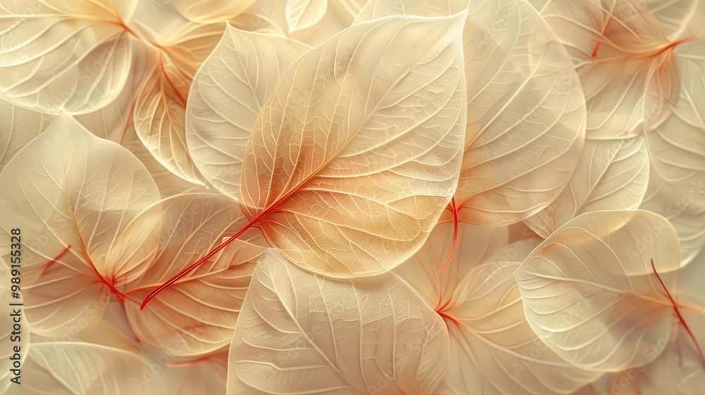 Nature abstract of flower petals, beige transparent leaves with natural texture as natural background or wallpaper Nature abstract of flower petals, beige transparent leaves with natural texture as natural background or wallpaper