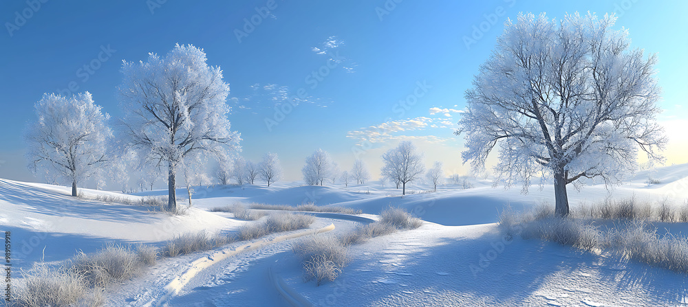 Winter Greetings crisp Holiday Card where 2D frosted surface subtly enhanced 4D light reflection leaving upper right corner spacious area personalized note combining stillness of 2D dynamic feel of 4D Winter Greetings crisp Holiday Card where 2D frosted surface subtly enhanced 4D light reflection leaving upper right corner spacious area personalized note combining stillness of 2D dynamic feel of 4D