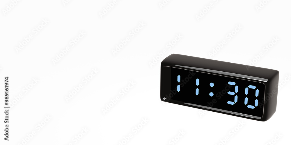 Digital Clock illustration. 3d render. Digital Clock illustration. 3d render.
