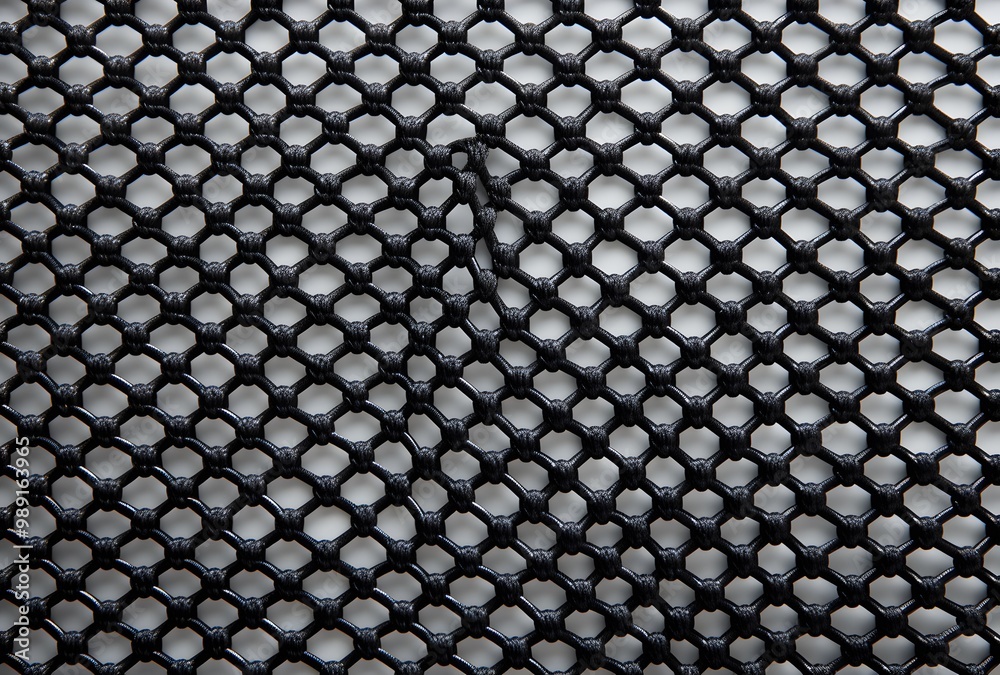 Black Plastic Mesh Texture, Top View Black Plastic Mesh Texture, Top View