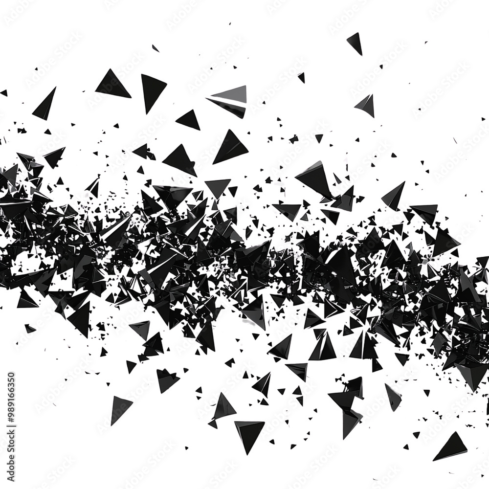 Abstract Black Triangle Explosion Abstract Black Triangle Explosion
