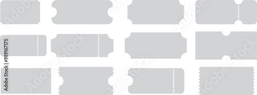 vector set of discount or gift voucher ticket coupon templates. eps10
