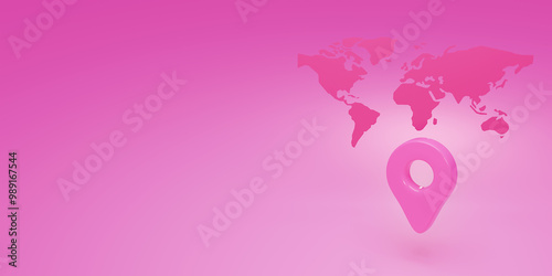 Fototapeta Naklejka Na Ścianę i Meble -  Delivery service concept. Globe with delivery of around the world - 3d render.