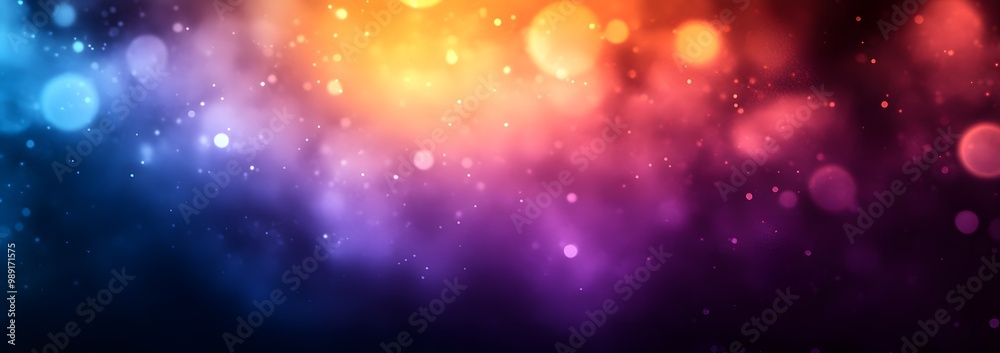Obraz premium Abstract Purple, Blue & Orange Gradient Background