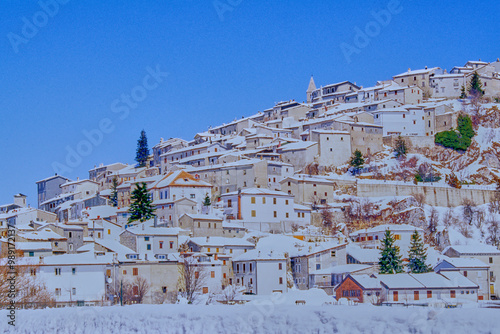 Grann Sasso Nayional Park in the winter