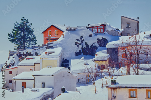 Grann Sasso Nayional Park in the winter