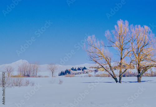 Grann Sasso Nayional Park in the winter