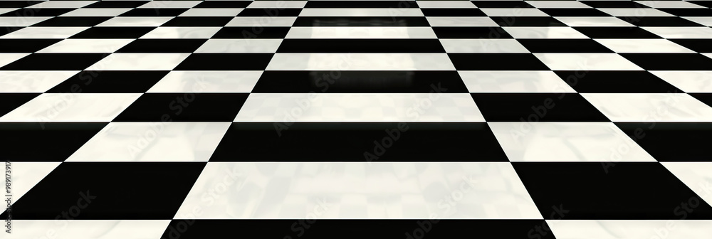 Retro Arcade Game Board: Black and White Checkered Retro Arcade Game Board: Black and White Checkered