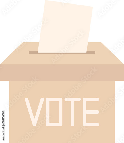 Vote icon. Voting vector illustration. Ballot box on white isolated background. Election. Democracy, government, campaign, political, voter, ballot, candidate, president icons vector collection.