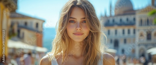 Beautiful Woman Smiling in