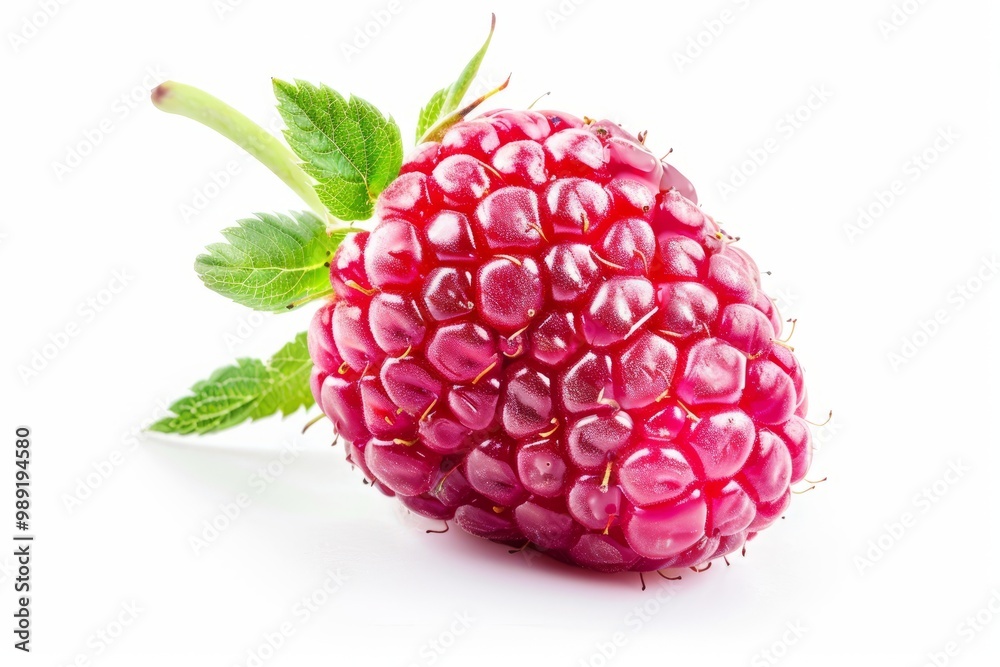 A fresh lemonade berry isolated on white A fresh lemonade berry isolated on white