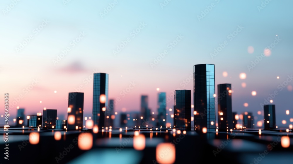 A concept image depicting a city skyline with flash notifications appearing on buildings, representing the interconnectedness and communication capabilities of modern society. A concept image depicting a city skyline with flash notifications appearing on buildings, representing the interconnectedness and communication capabilities of modern society.