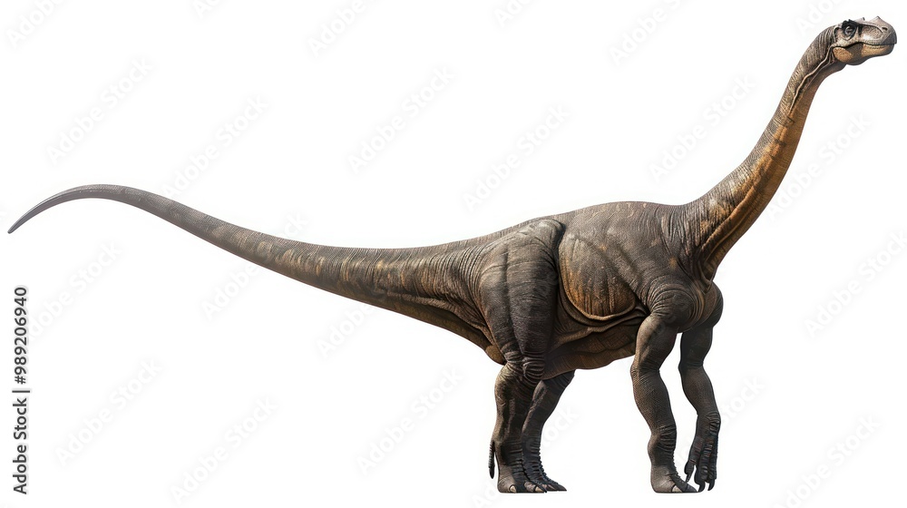 Fototapeta premium A Detailed Illustration of a Brachiosaurus