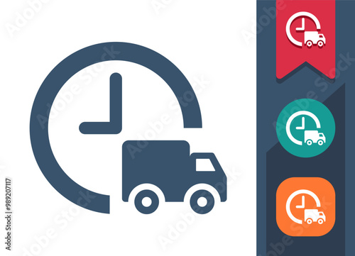 Around The Clock Delivery Icon