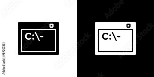 Cmd or command icon Isolated flat vector in outline
