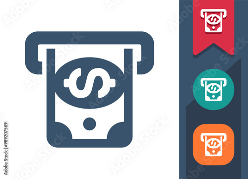 ATM, Cash Withdraw Icon