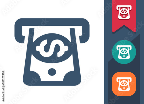 ATM, Cash Withdraw Icon