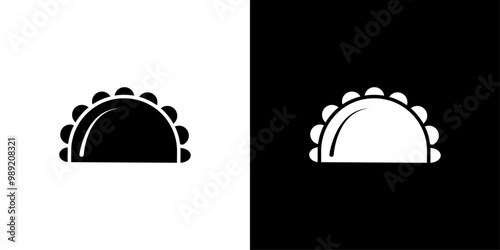 dumplings icon Isolated flat vector in outline