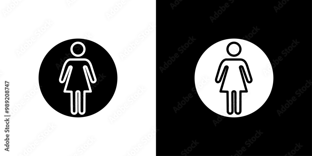Female icon.ai Isolated flat vector in outline Female icon.ai Isolated flat vector in outline