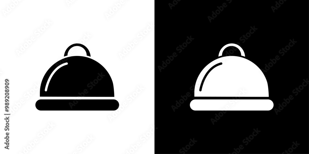 Food Tray and Cover icon Isolated flat vector in outline Food Tray and Cover icon Isolated flat vector in outline