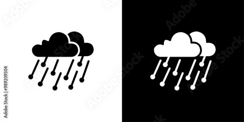 Hail icon Isolated flat vector in outline