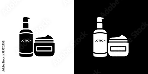 Skincare products icon Isolated flat vector in outline