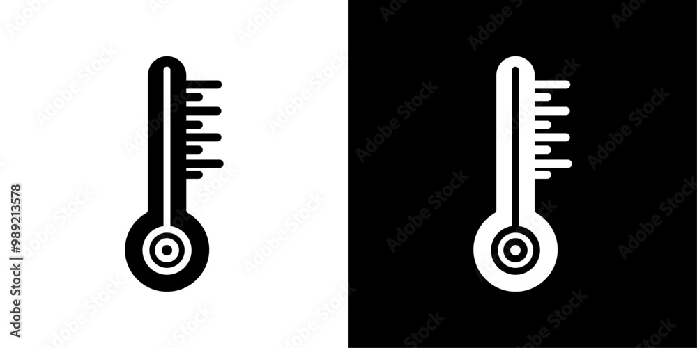 Thermometer icon Isolated flat vector in outline Thermometer icon Isolated flat vector in outline