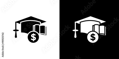 tuition fee icon Isolated flat vector in outline