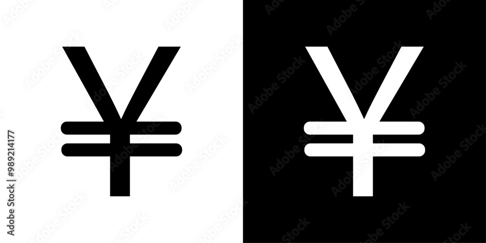 Obraz premium Yen sign icon Isolated flat vector in outline