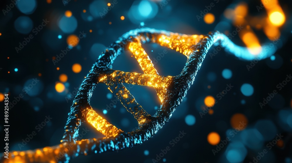 Genomic Data Analysis in Progress Concept Image Genomic Data Analysis in Progress Concept Image