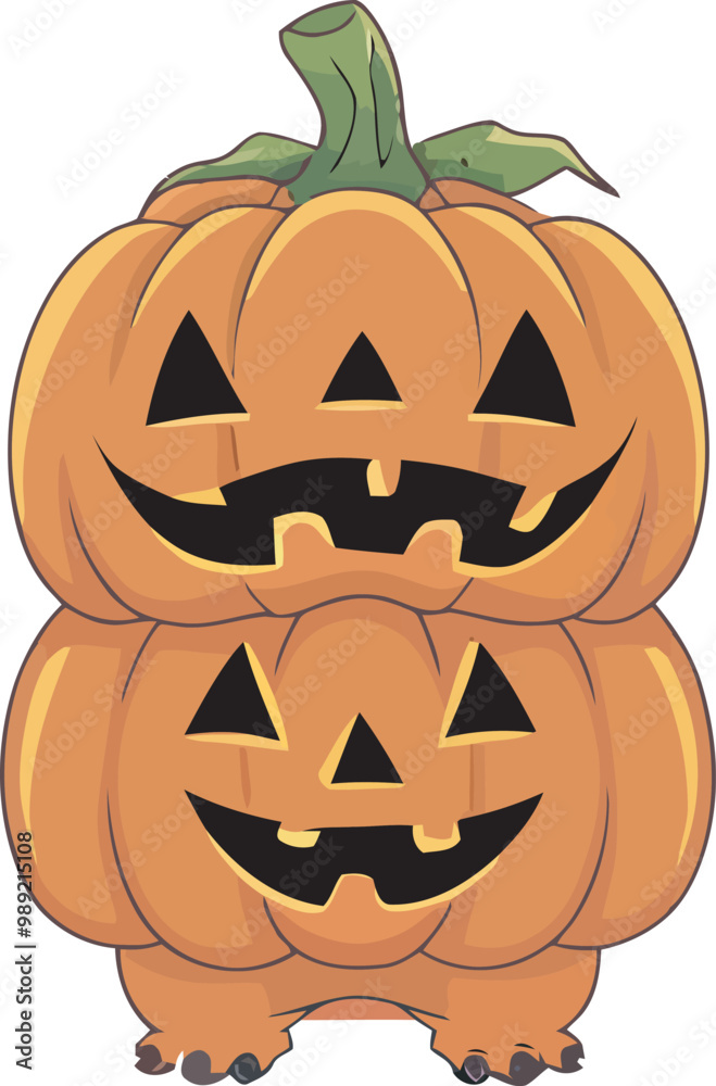 A Halloween Stitch Pumpkin Vector amp illustration A Halloween Stitch Pumpkin Vector amp illustration