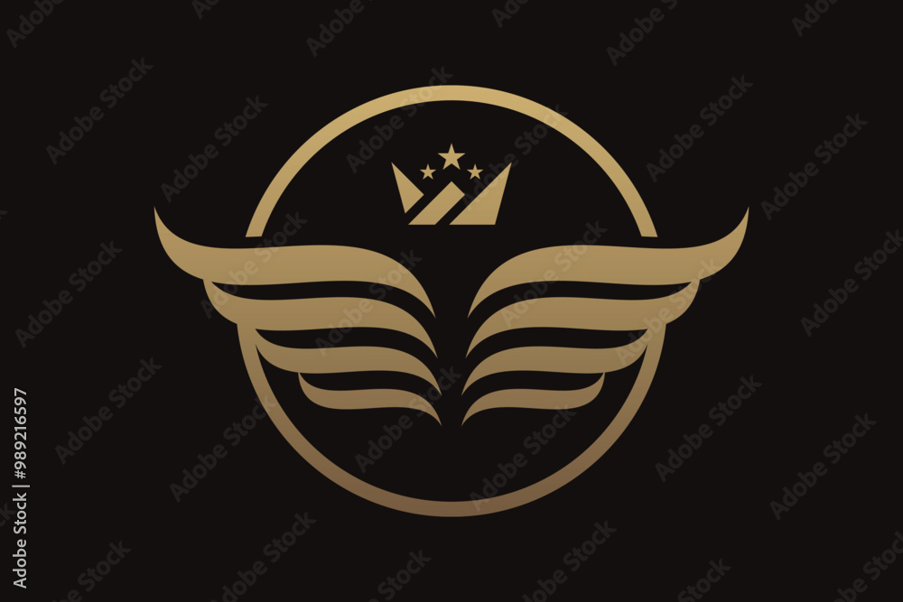 Wings logo vector design inspiration with creative idea Wings logo vector design inspiration with creative idea