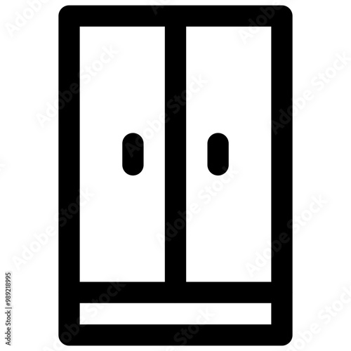 Closet. Editable Stroke vector icon.