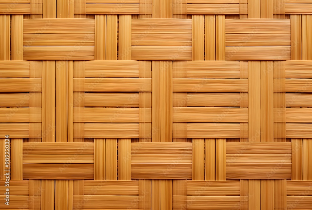 Seamless Woven Bamboo Texture Pattern