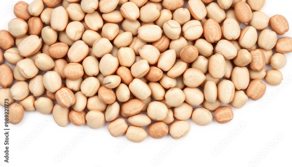 High-Resolution Image of Pinto Beans: Intricate Veining and Natural Texture on a White Surface. High-Resolution Image of Pinto Beans: Intricate Veining and Natural Texture on a White Surface.