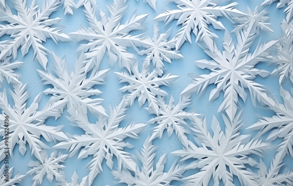 Papercut Snowflakes Seamless Pattern Papercut Snowflakes Seamless Pattern