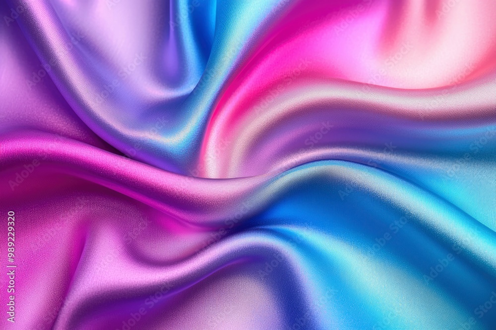 Abstract Draped Fabric with Iridescent Colors Abstract Draped Fabric with Iridescent Colors