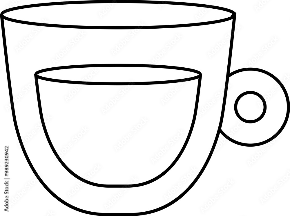 A cup of coffee with a hot drink. A cup of coffee with a hot drink.