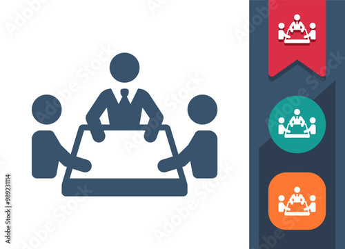 Business Meeting, Business Team Icon