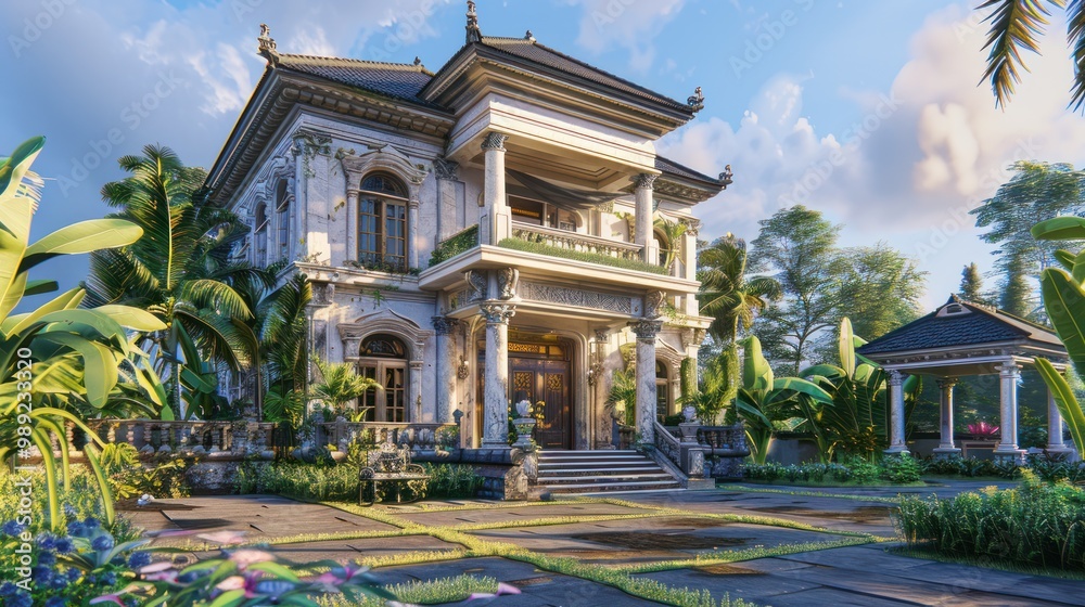 Obraz premium Tropical Mansion