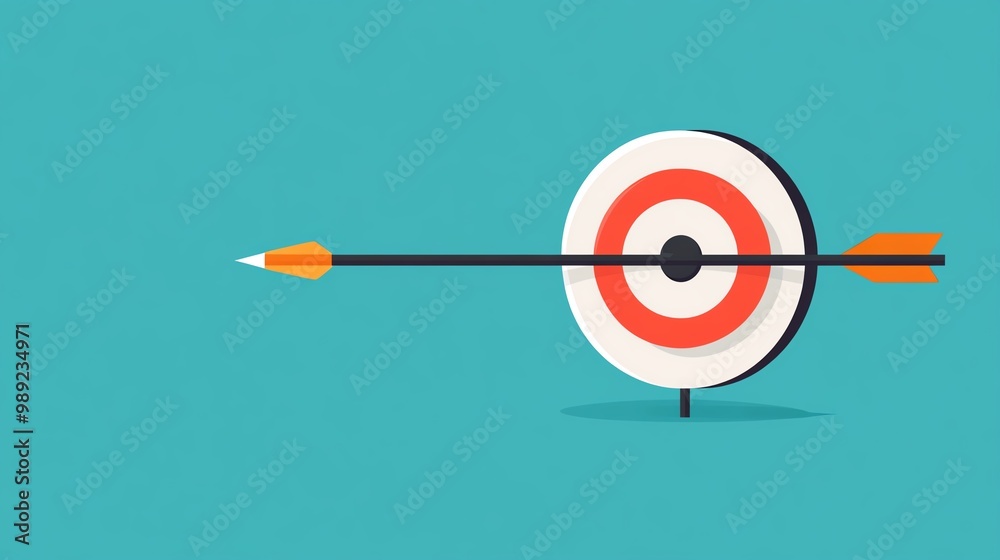 Rabbit archery champion aiming an arrow at a target, focused and precise, cartoon style