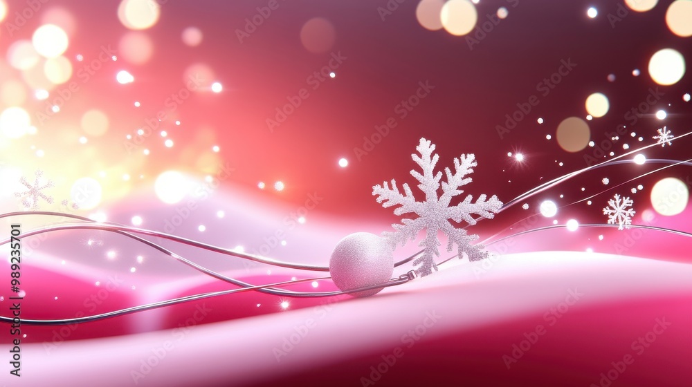 Classic red holiday background with softly falling snowflakes, glowing under gentle light, creating a serene and festive Christmas atmosphere. Classic red holiday background with softly falling snowflakes, glowing under gentle light, creating a serene and festive Christmas atmosphere.