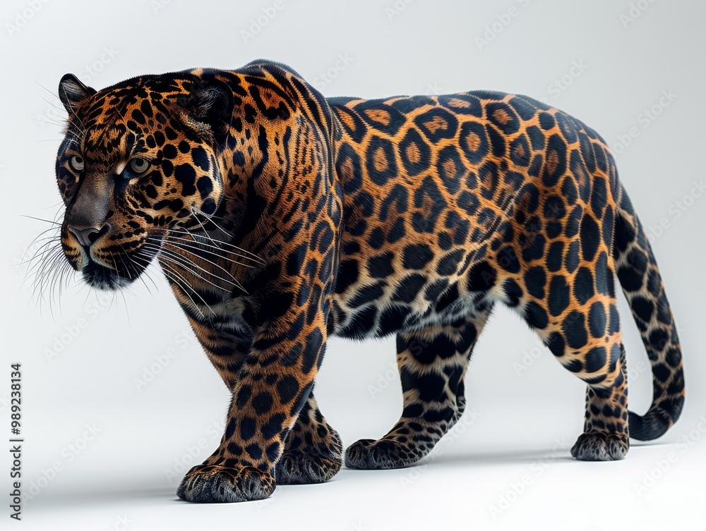 Obraz premium Panthera on a white background