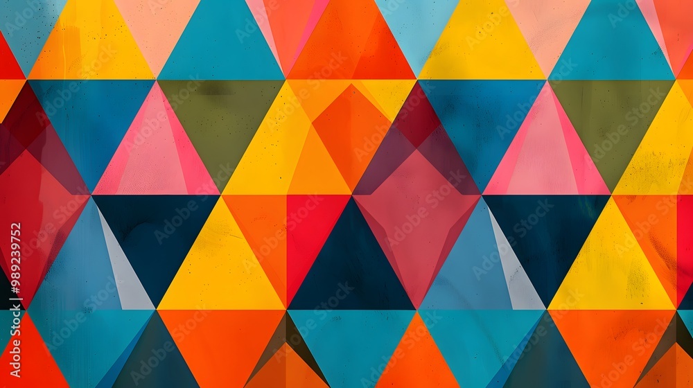 Abstract Colorful Triangle Geometric Pattern Abstract Colorful Triangle Geometric Pattern