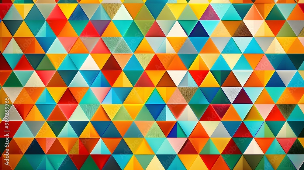 Abstract Colorful Triangle Pattern Background Abstract Colorful Triangle Pattern Background