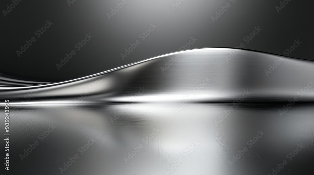 Reflective silver background offering a sleek and modern design, ideal for luxury products or professional copy space Reflective silver background offering a sleek and modern design, ideal for luxury products or professional copy space