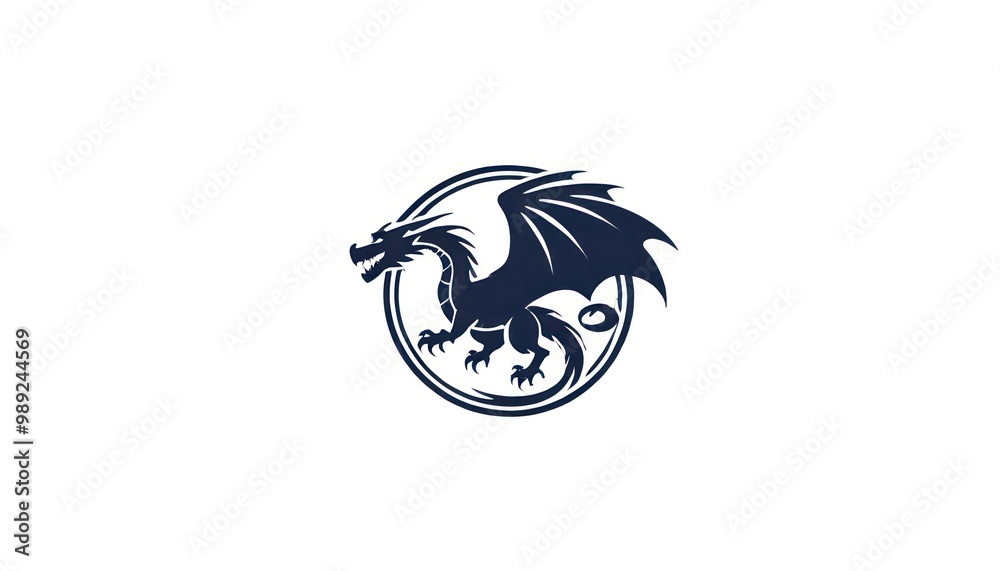 Fototapeta premium dragon logo or icon