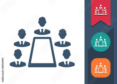 Business Meeting, Business Team Icon